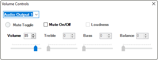 Control4 Mezzo volume controls