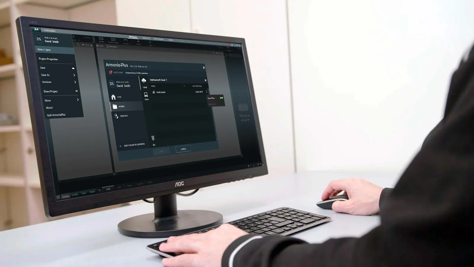 Cloud integration in ArmoníaPlus