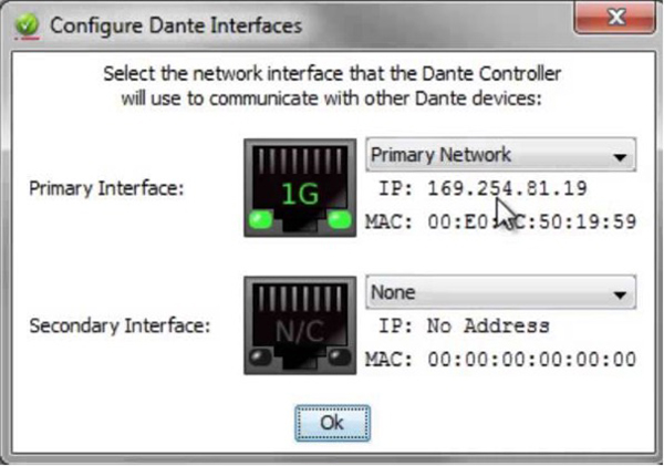 dante interface